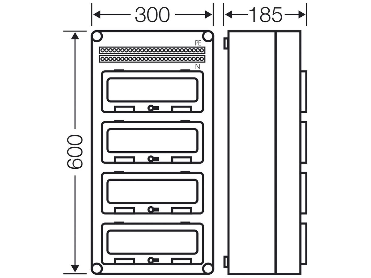 Apparategehäuse Hensel Mi1444