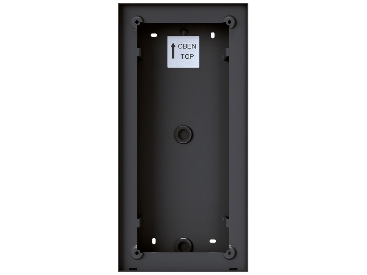AP-Gehäuse Hager intercom mono 4× 154×319×42.5mm schwarz