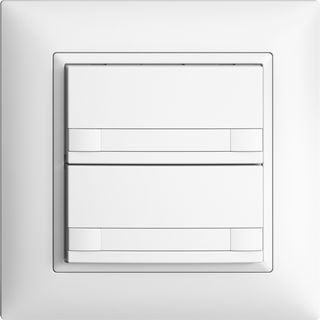 KNX Secure Taster, RGB, ohne LED, mit Papiereinlage