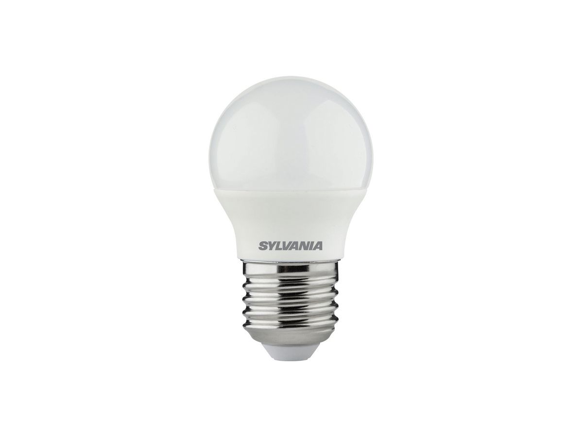 LED-Lampe Sylvania ToLEDo Ball E27 4.2W 470lm 2700K opal 150° Ø45×77mm 4 Stk