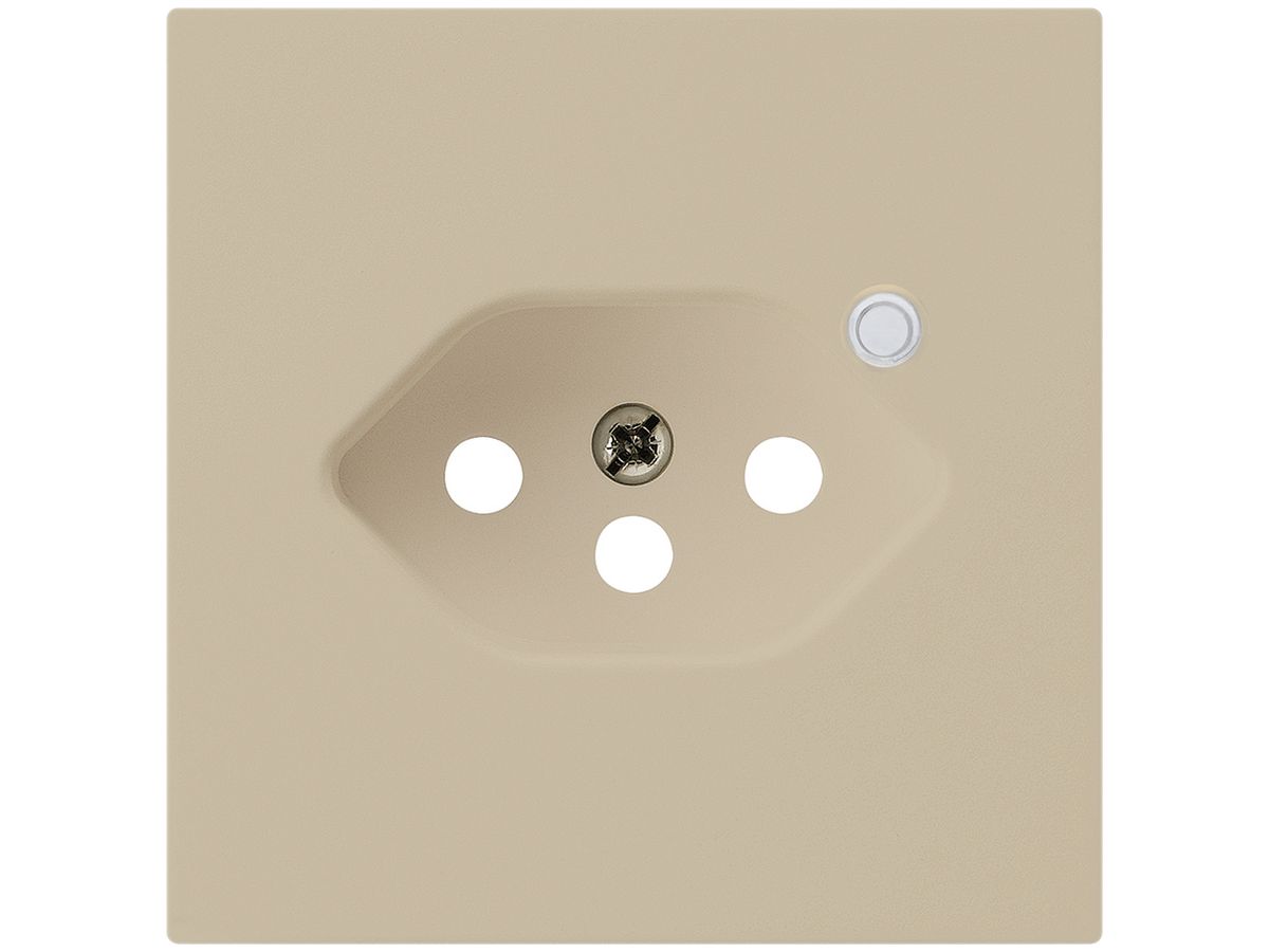 Frontplatte zu Steckdose Hager kallysto 1×T13 beleuchtet H beige