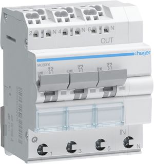 MCB (Charakteristik B, 6 kA)