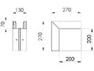 Ausseneck Bettermann GKH 70×130mm halogenfrei reinweiss