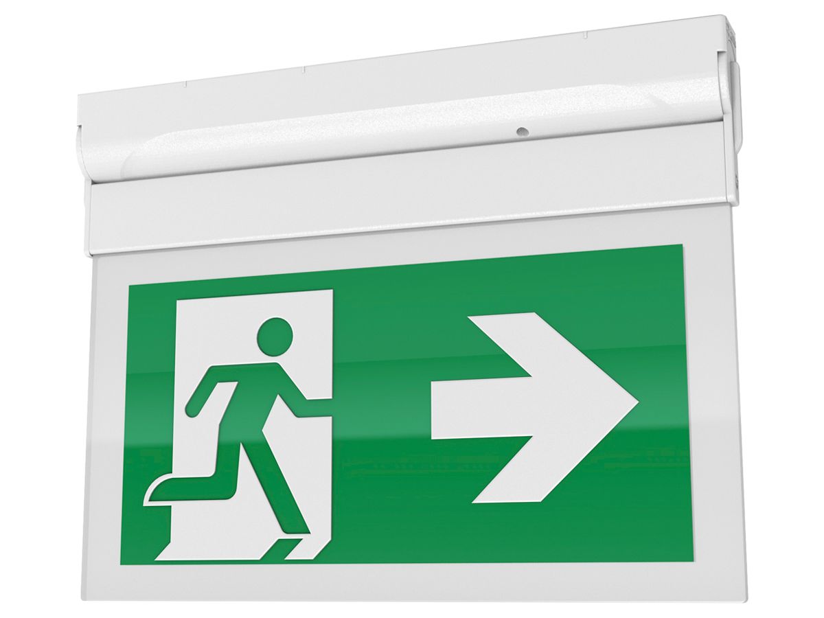 LED-Rettungszeichenleuchte Sylvania LifeSafe Wand/Decke 50lm 3hST weiss