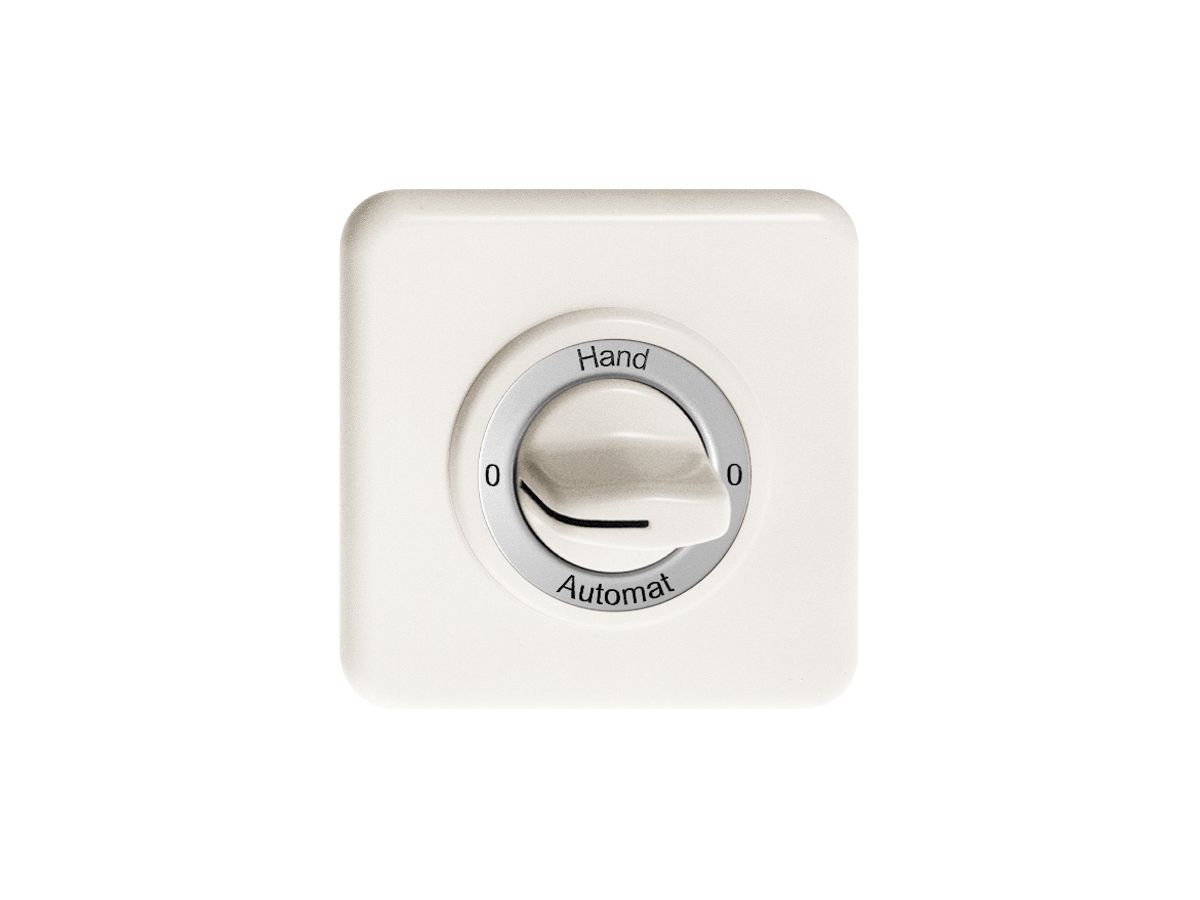 UP-Frontset 0-Hand-0-Automat für Drehschalter weiss FH