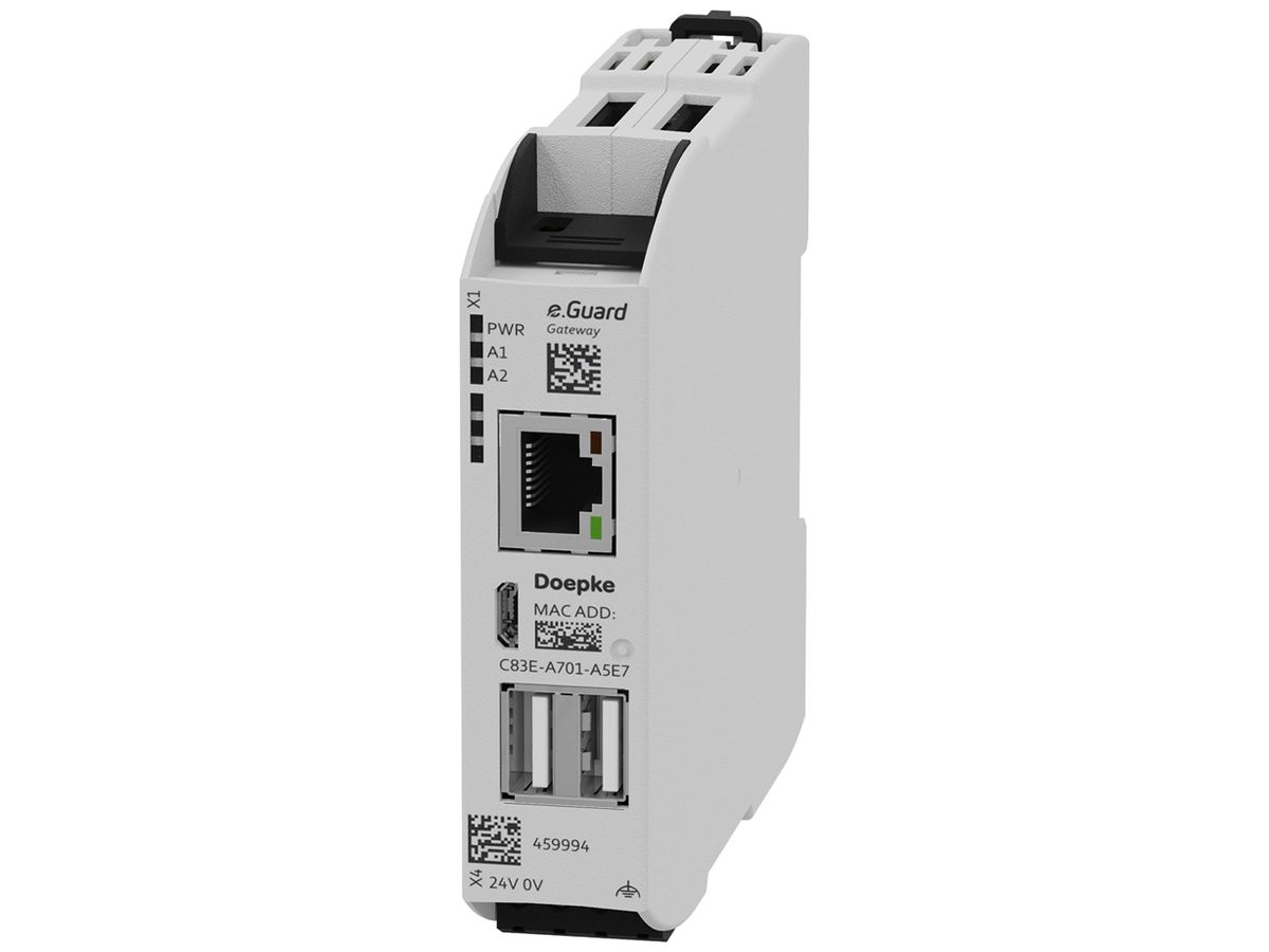 REG-Kommunikationsmodul Doepke DCTR Gateway, 1×RJ45/2×USB-A 12/24VDC