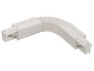 Flex-Verbinder SLV für AP-Stromschiene EUTRAC 3-phasig, weiss