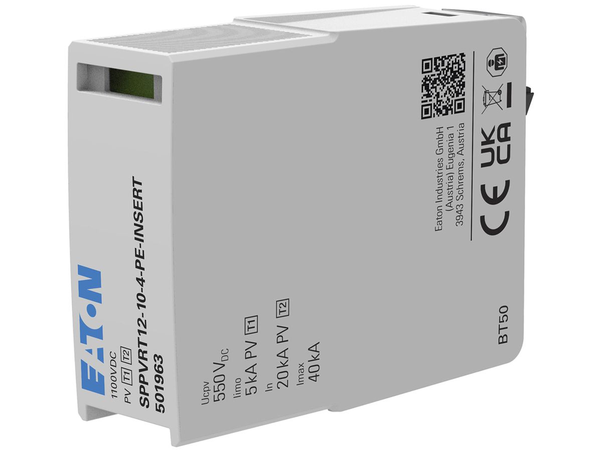 Kombiableiter-Einsatz Eaton SPPVRT12-10-4 DC 1000V 10kA