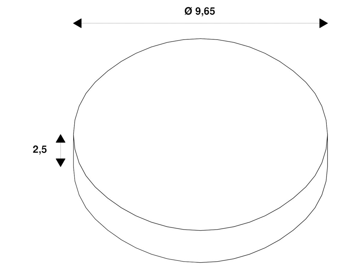 Zierring SLV NUMINOS L Kunststoff Ø96.5×25mm Kupfer