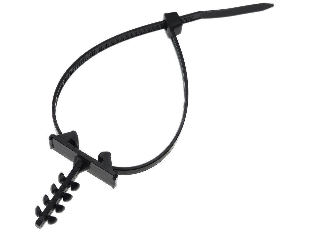 Kabelbinder-Steckdübel e-intec Quick Ø6mm max. Kabelbinderbreite 5mm Polyamid sz