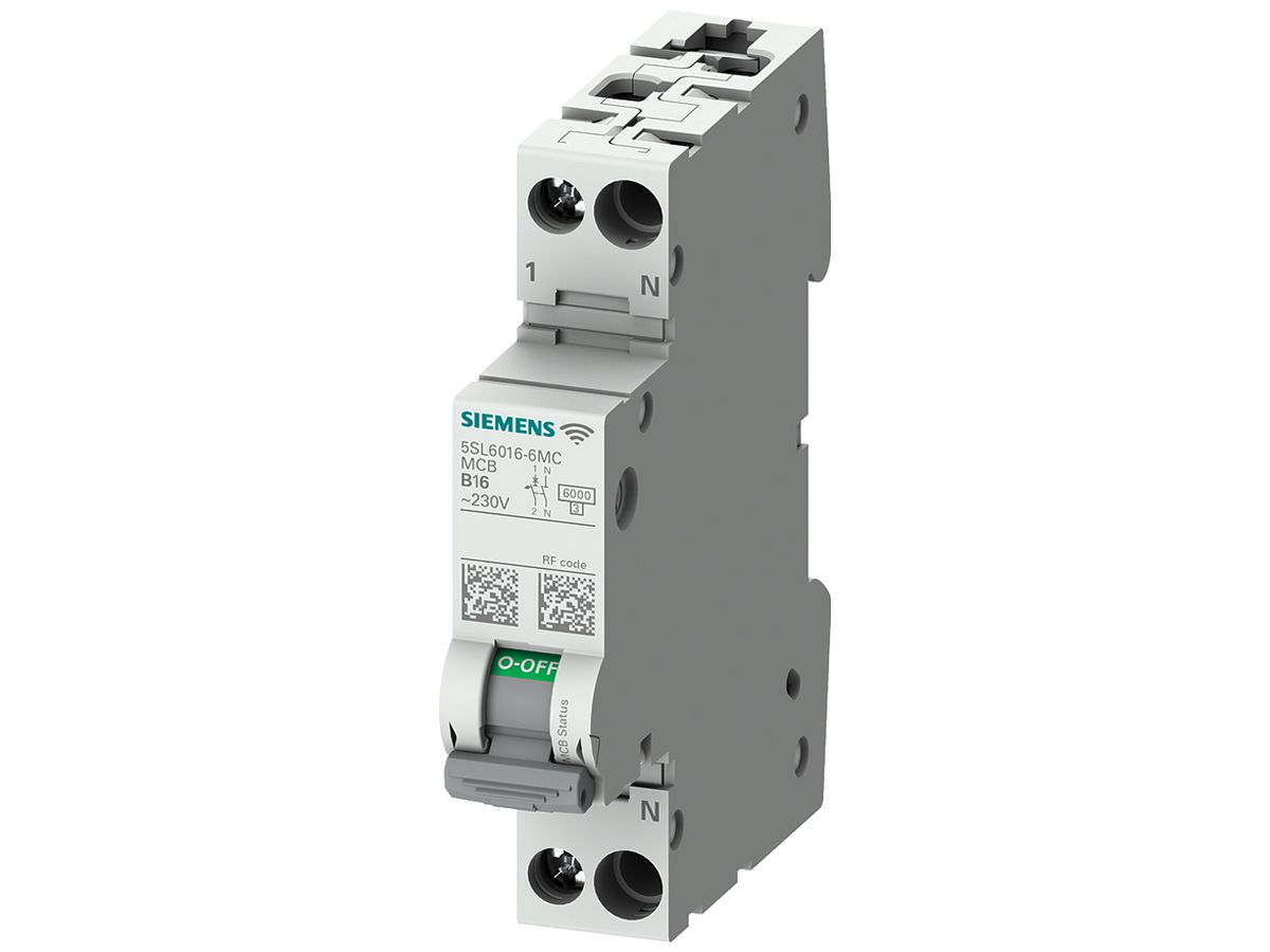 Leitungsschutzschalter Siemens SENTRON 5SL6 COM 1LN C-16A 6kA 1TE RF