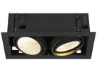 LED-Downlight SLV KADUX 2×27W 3150lm 930 30° DALI 370×195mm schwarz