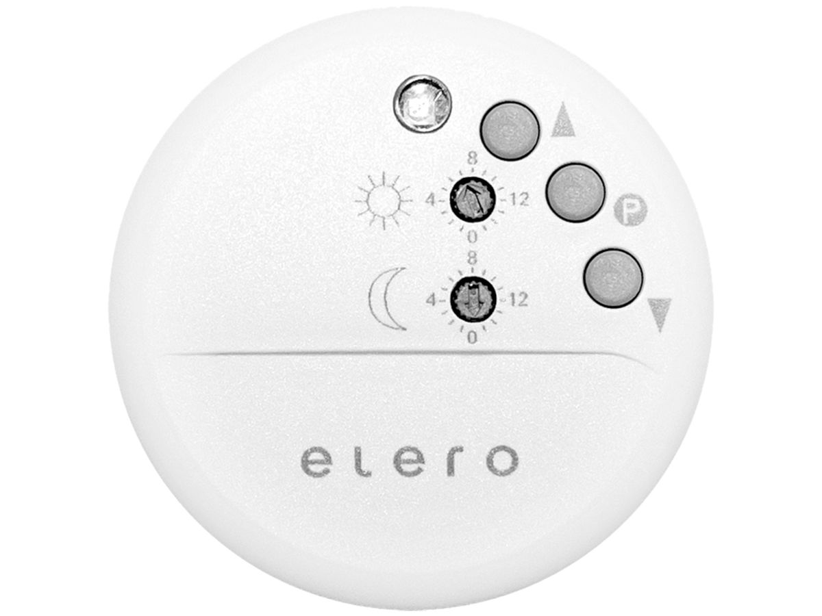 AP-RF-Sensor elero ProLine Lumo-868 weiss, für Sonne/Glasbr.