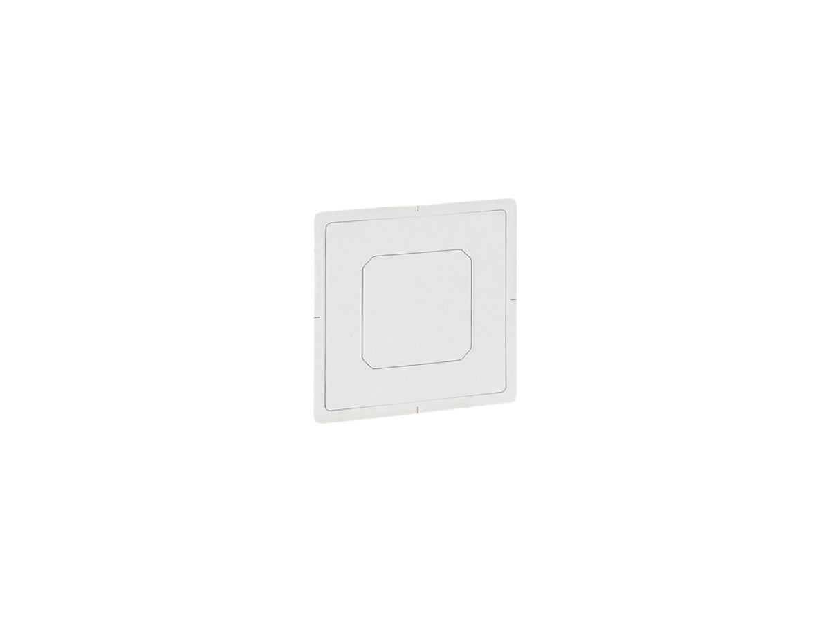 Klebematte Omnio für Wandsender, 70×70mm, schwarz, 10 Stk