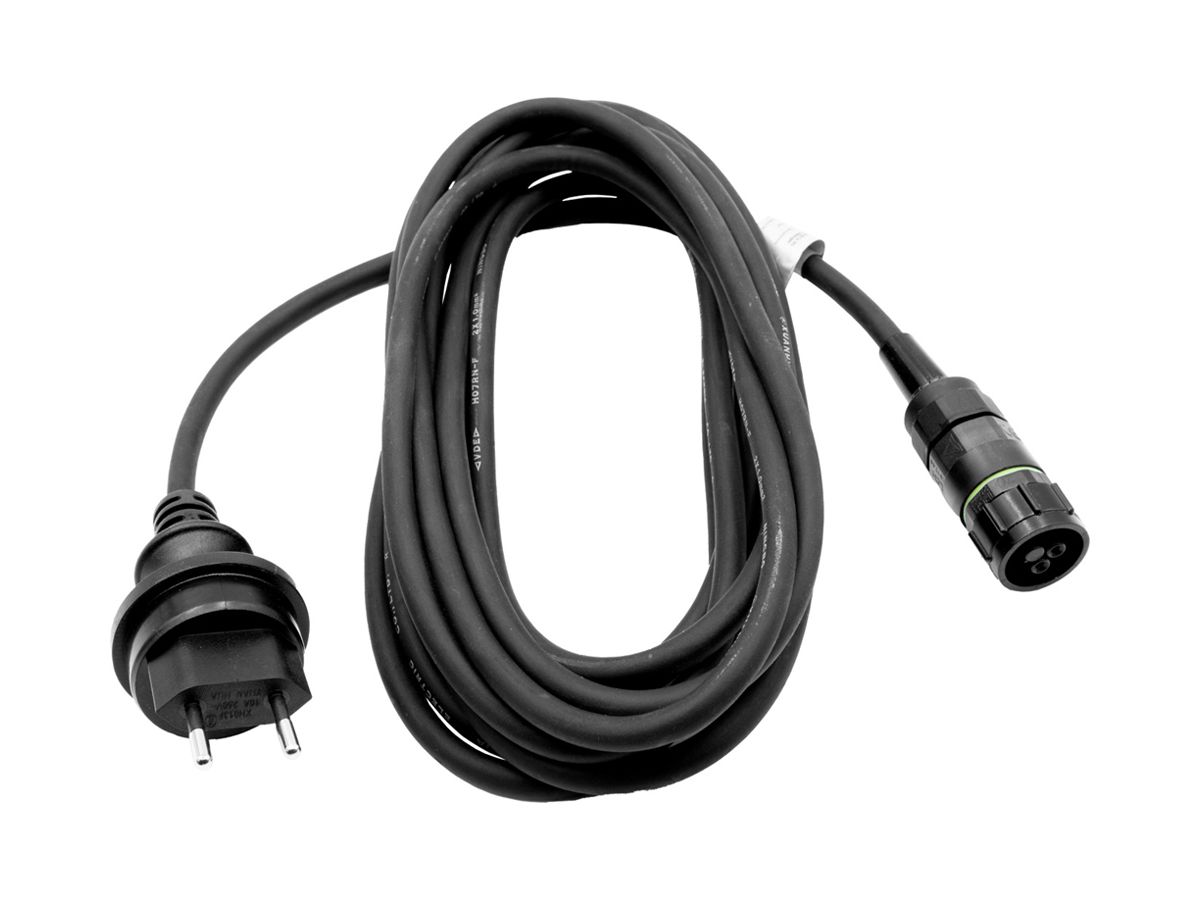 Anschlusskabel Gummi 10A 240V 2×1mm² Typ 11 2-polige Buchse 5m sz