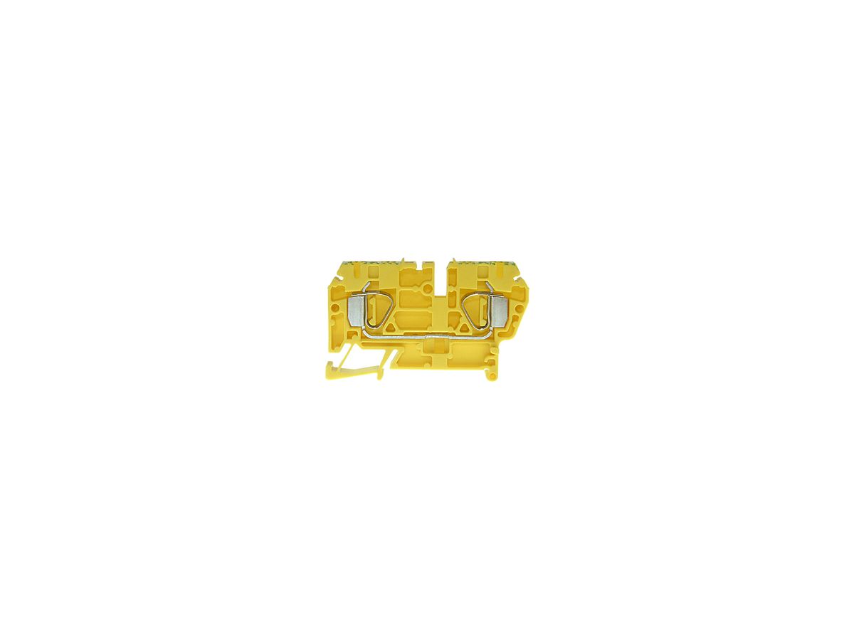 Durchgangs-Reihenklemme Woertz 0.5…4mm² 30A 600V Federzugansch.2×1 TH35 gn/gb