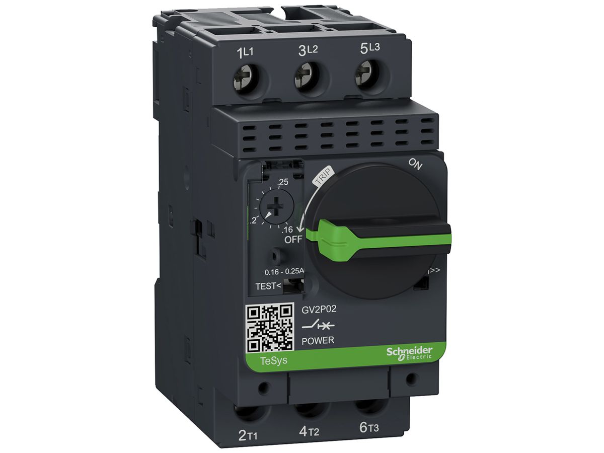 Motorschutzschalter GV2P02 0.16…0.25A TeSys 50kA