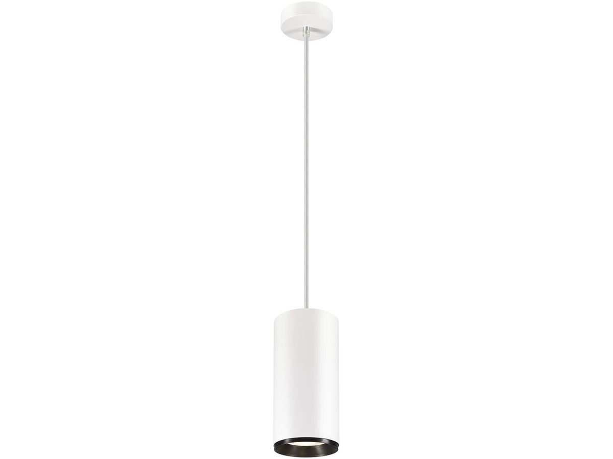LED-Pendelleuchte SLV NUMINOS PD DALI XL 36W 3800lm 4000K 24° weiss/schwarz