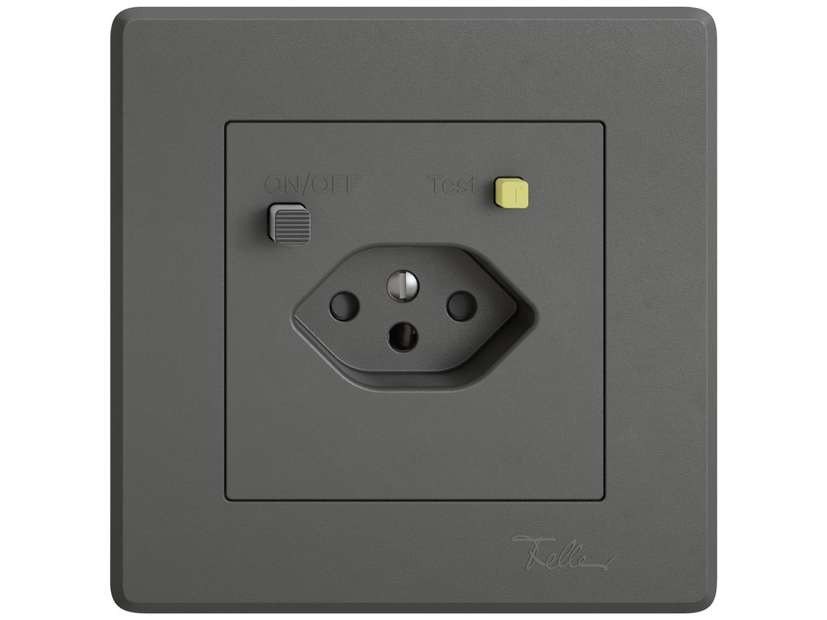 UP-Steckdose FI EDIZIO.liv  1×T13 mit Shutter dgu