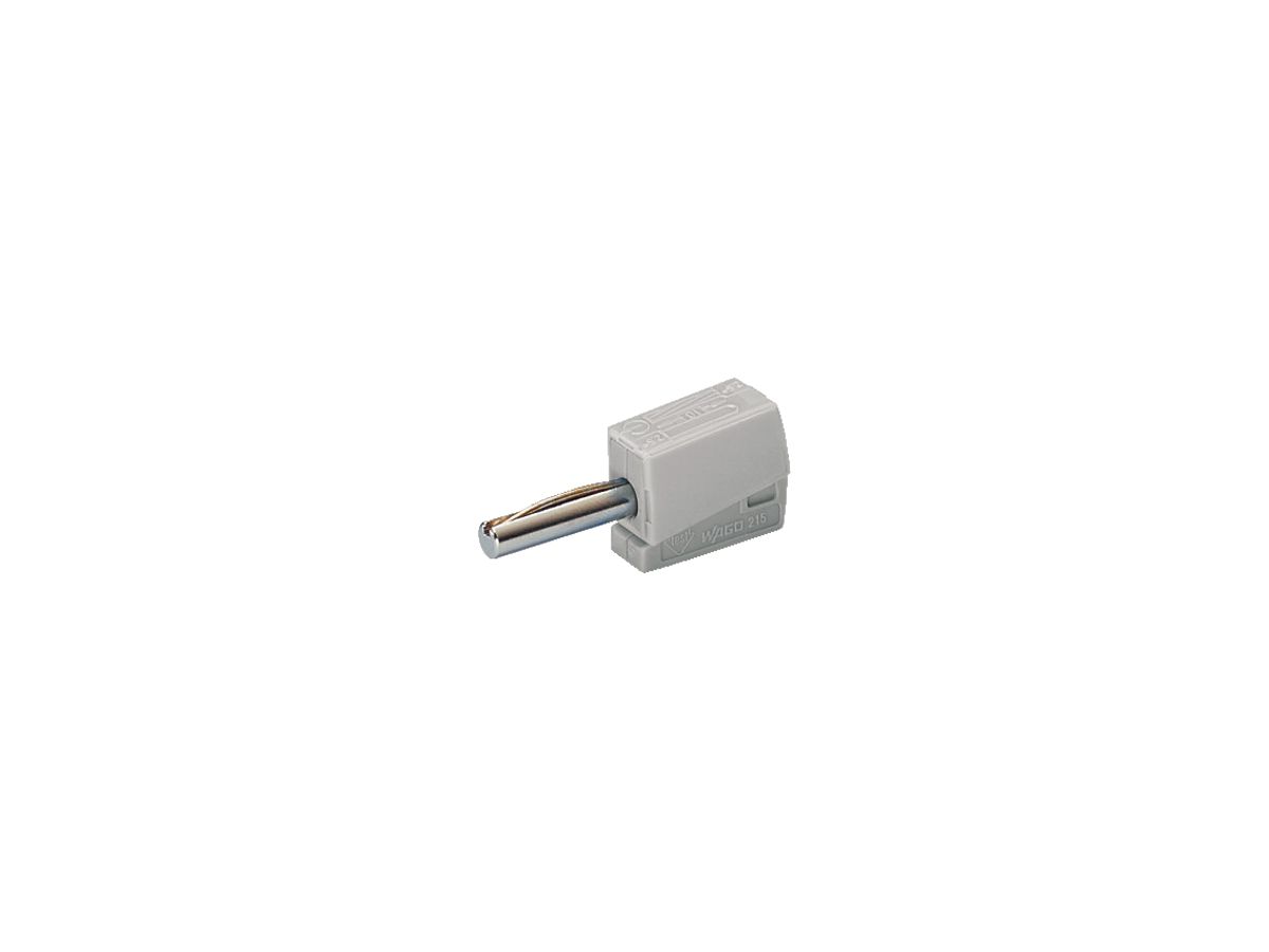 Bananenstecker 4mm WAGO grau