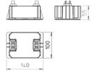 Dachleitungshalter Bettermann 8…10mm für Flachdach