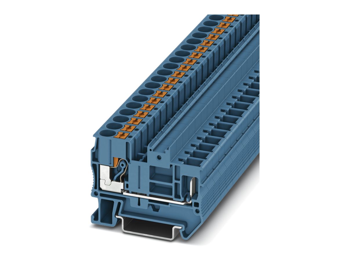 Reihenklemme 0.5…10mm² blau Steckanschluss PT 6/1P BU