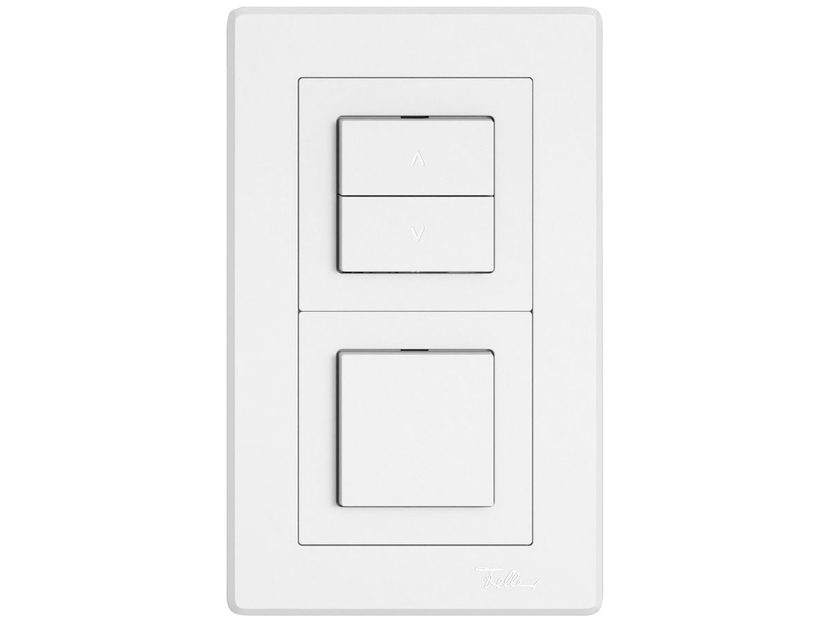 UP-Kombination EDIZIO.liv SNAPFIX® 2×1 156×96mm 2×Schliesser+Schema 3/1L weiss