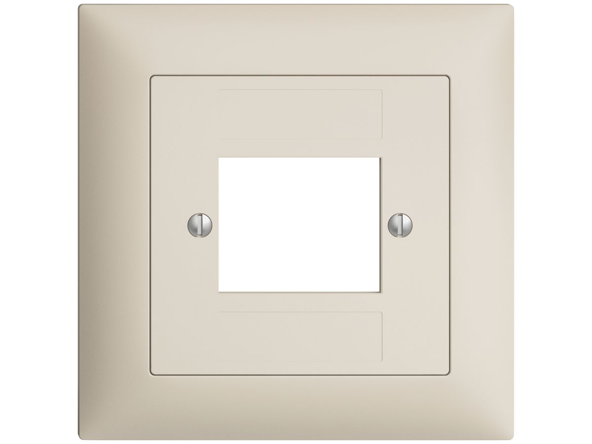 Frontset EDIZIOdue crema 88×88mm 4×RJ45