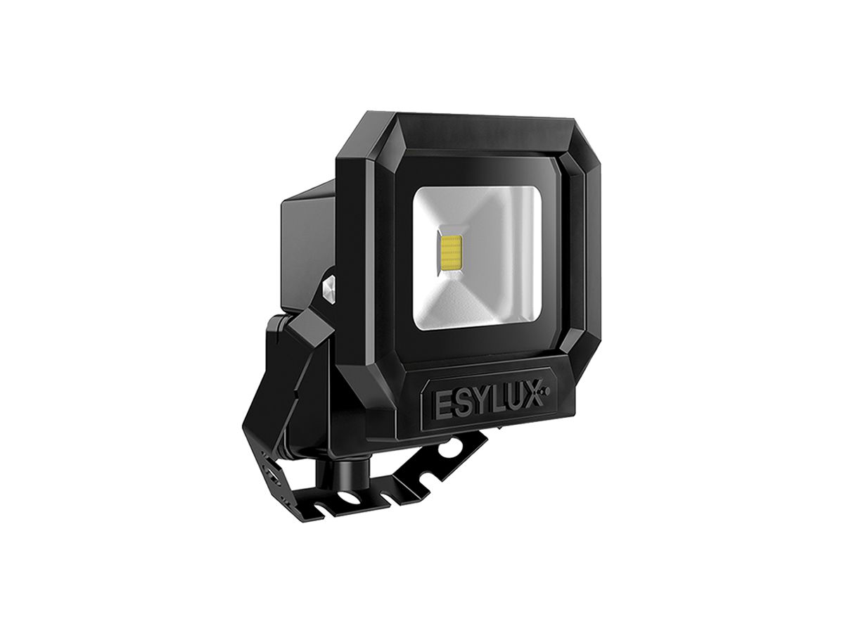 LED-Strahler ESYLUX OFL SUN, 10W 3000K 800lm 133×75×150mm IP65, schwarz