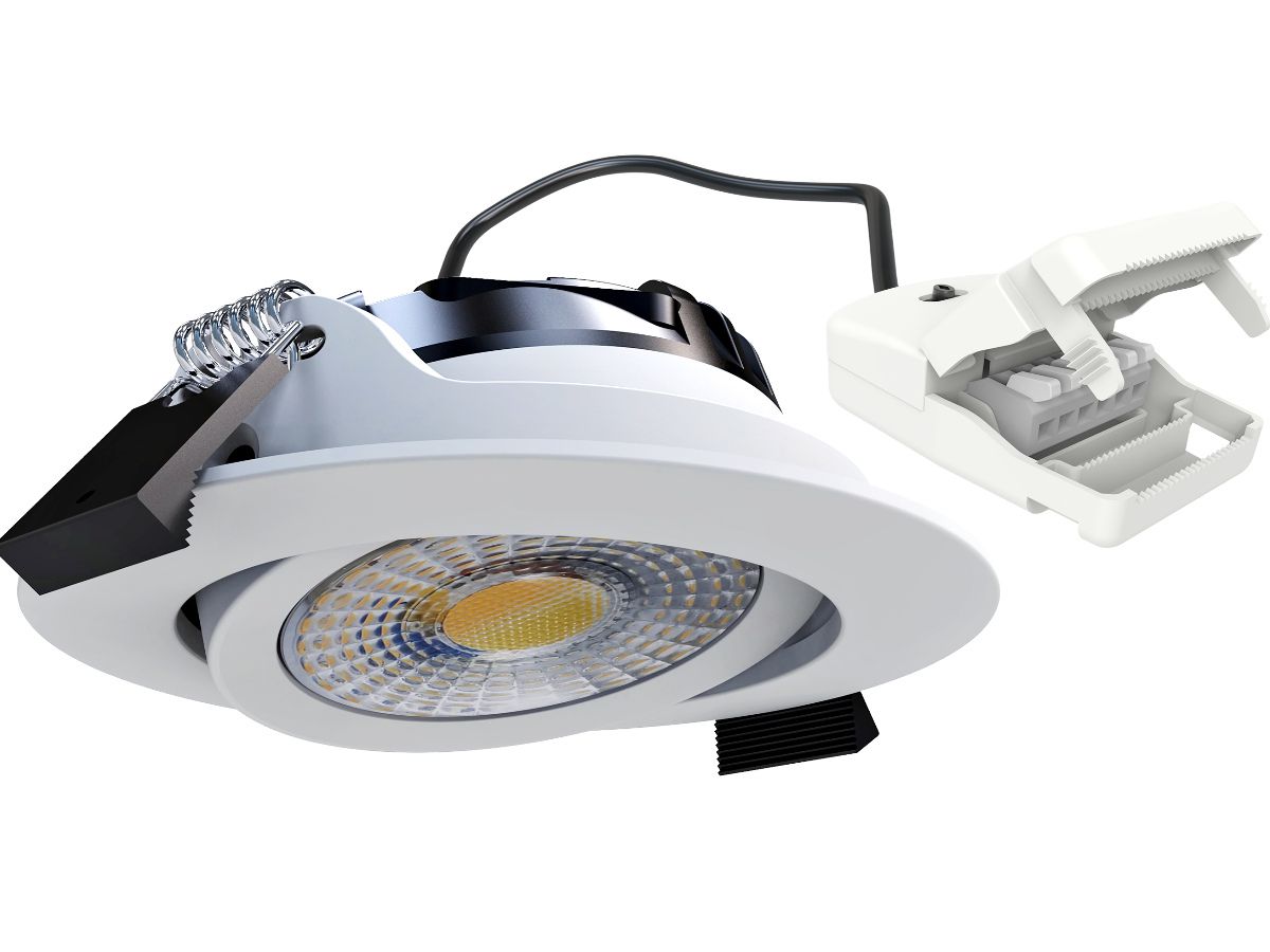 EB-LED Spot MILO 5W/8W ws 3CCT IP65 - 110lm/W,2700/3000/4000K,dimmbar 68-75mm