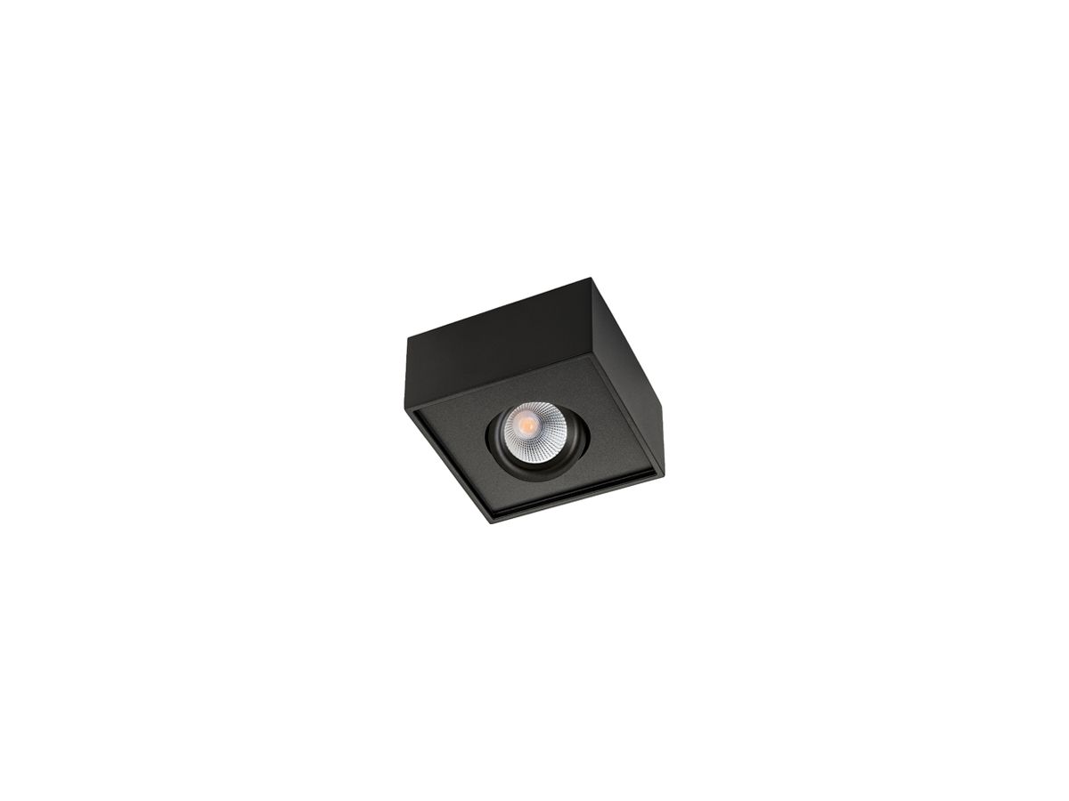 AP-LED-Downlight SG Cube 8W 580lm 2700K WB DIM 132×132×65mm schwarz