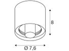 Deckenleuchte SLV VARYT E14 1×6W IP44 DIM Ø76×80mm Kupfer
