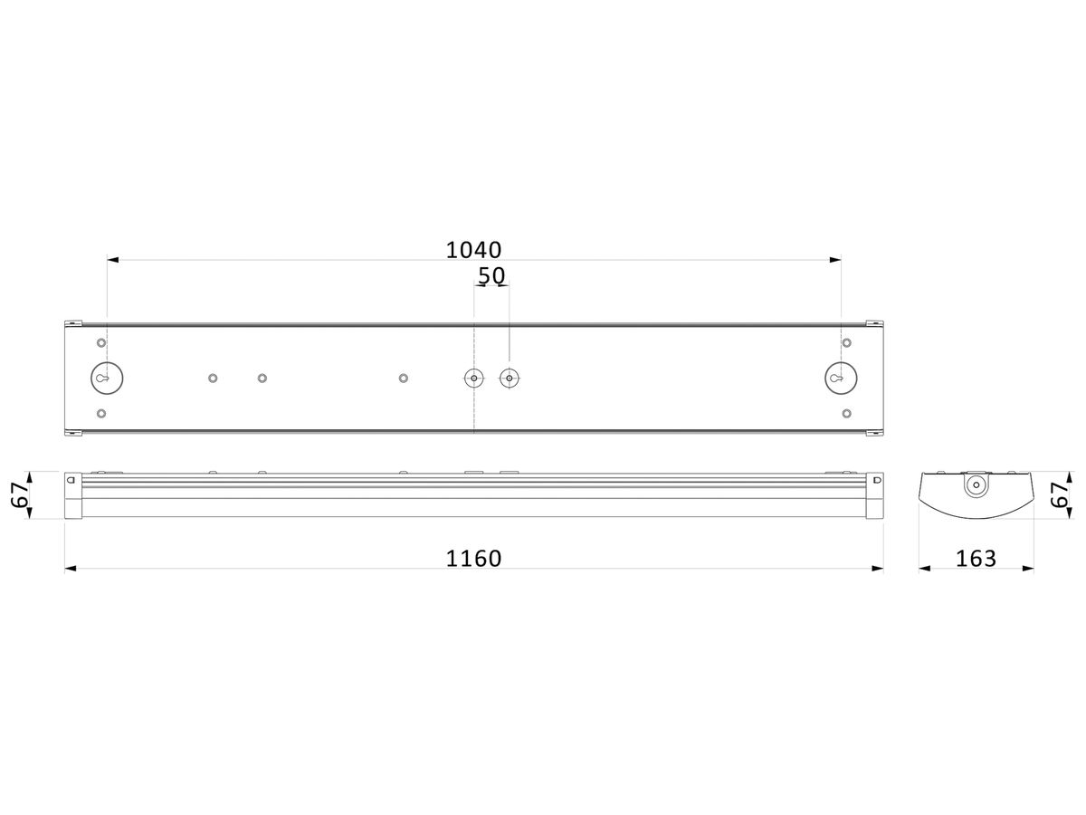 LED-Deckenleuchte Philips CoreLine FastSet 34.5W 4800lm 830/840 IP44 DIM 1.2m ws