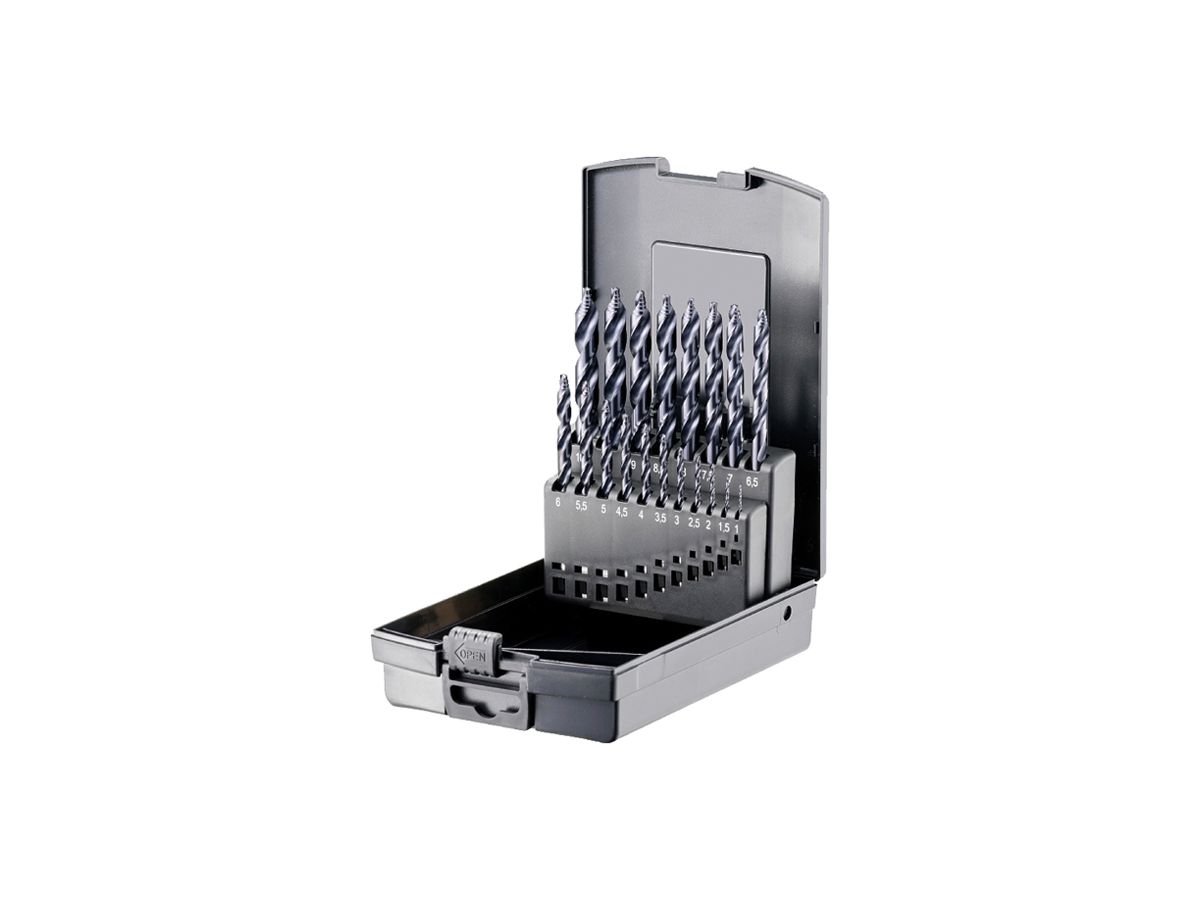 Bohrer-Set EFCO SPB-TiX HSS-Co5 25× Ø1…13mm