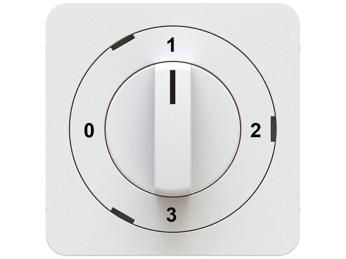 Drehschalter MH priamos Schema 5/1L 0-1-2-3 Einsatz mit Frontplatte weiss