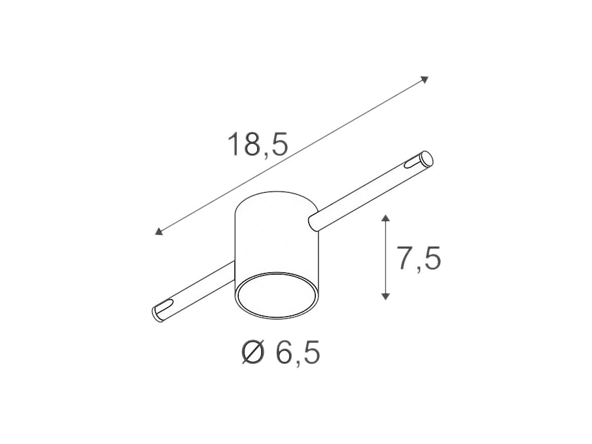 Seilleuchte SLV COMET für TENSEO, GX5.3 50W IP20 chrom