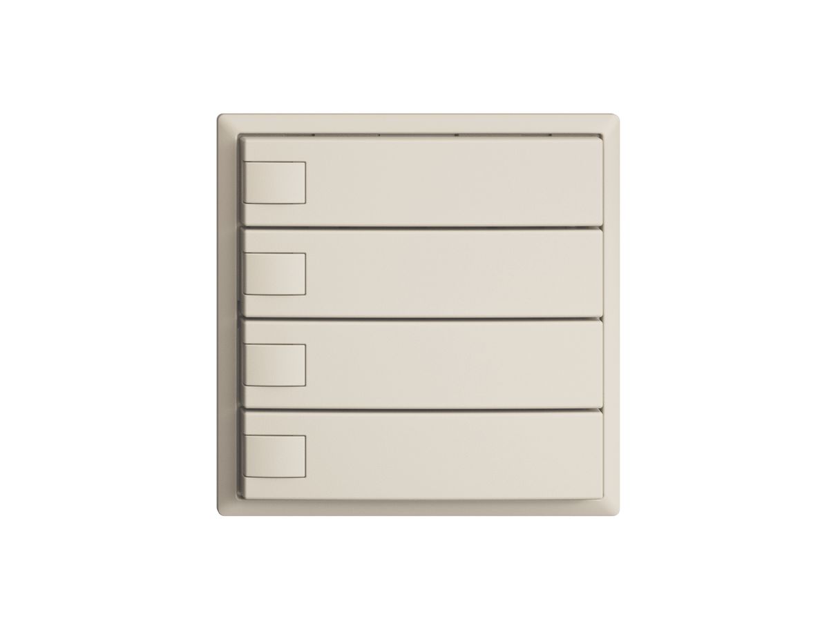 UP-Taster KNX 4-fach EDIZIOdue crema RGB ohne LED