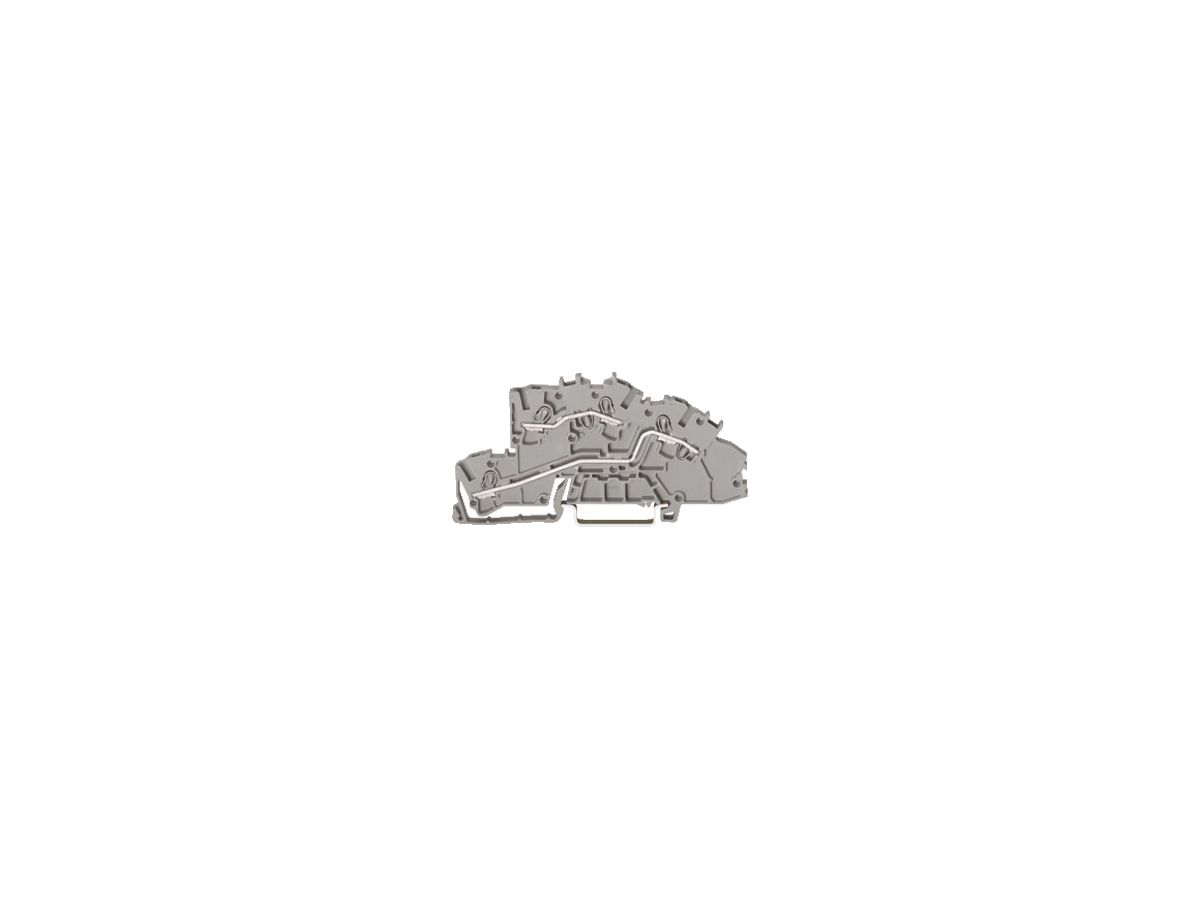 Inst.-Etagenklemme WAGO 2.5mm² L/L grau