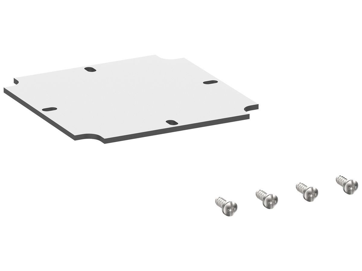 Montageplatte Spelsberg Abox MPI 060 94×94×2.5mm für Abox/Abox Pro