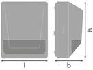 Bewegungs-/Lichtsensor LDV SENSOR WALL 180DEG, IP55 anthrazit