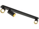 Deckenleuchte SLV KAMI GU10 3×0…10W 700×125mm schwarz/Gold