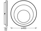 LED-Deckenleuchte LEDVANCE ORBIS SPIRAL Round 27W 1600lm 3000K Ø400mm weiss