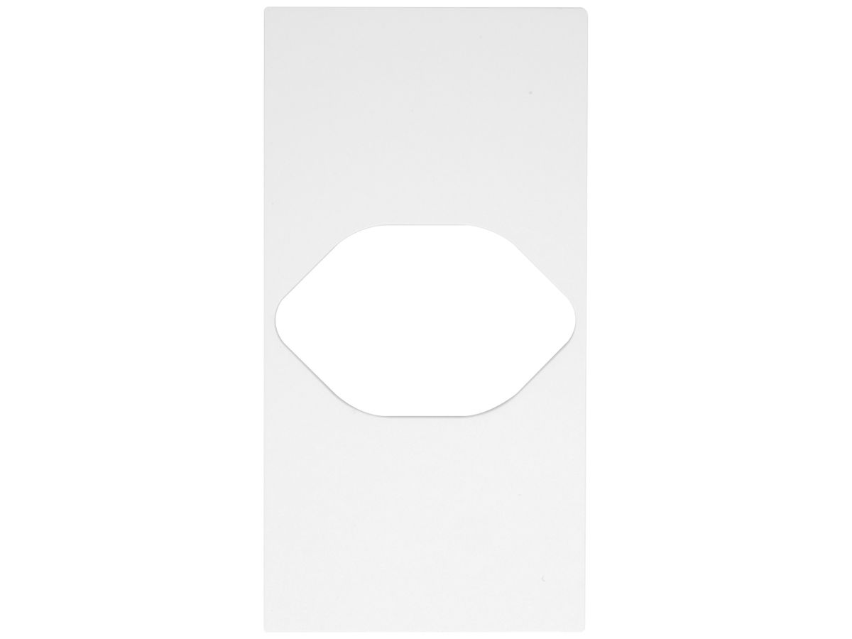 Abdeckung Living Now 2 Module für Steckdose Typ 13 oder Typ 23 weiss