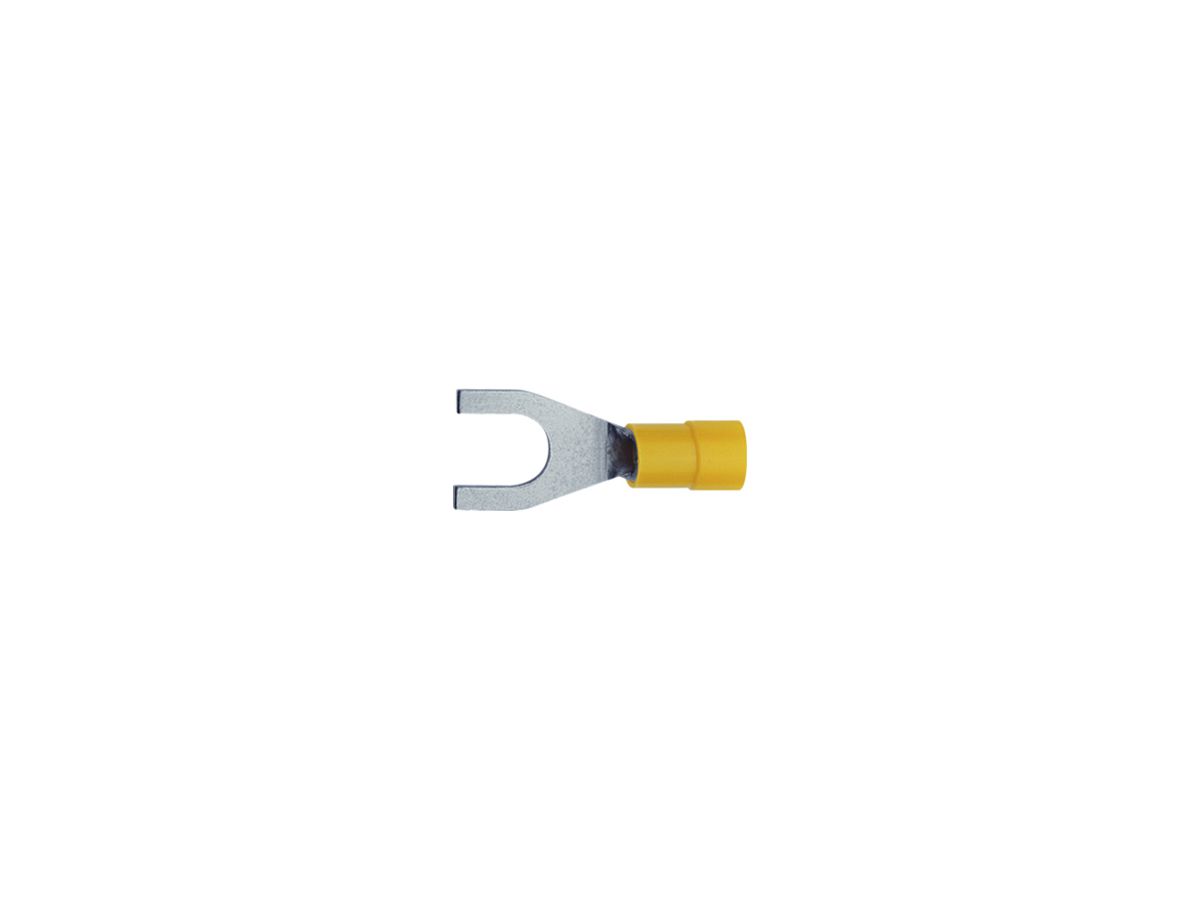 Quetschkabelschuh Gabelform Ferratec M4 isoliert PC 4…6mm² gelb 50Stk