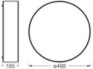 Deckenleuchte LEDVANCE ORBIS PARIS E27 2×0…25W 400mm weiss