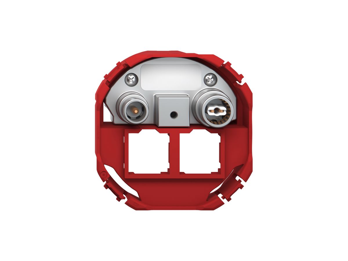 Multimediadose TV-R Feller SNAPFIX® EASYNET f.2×RJ45 S-One 15dB