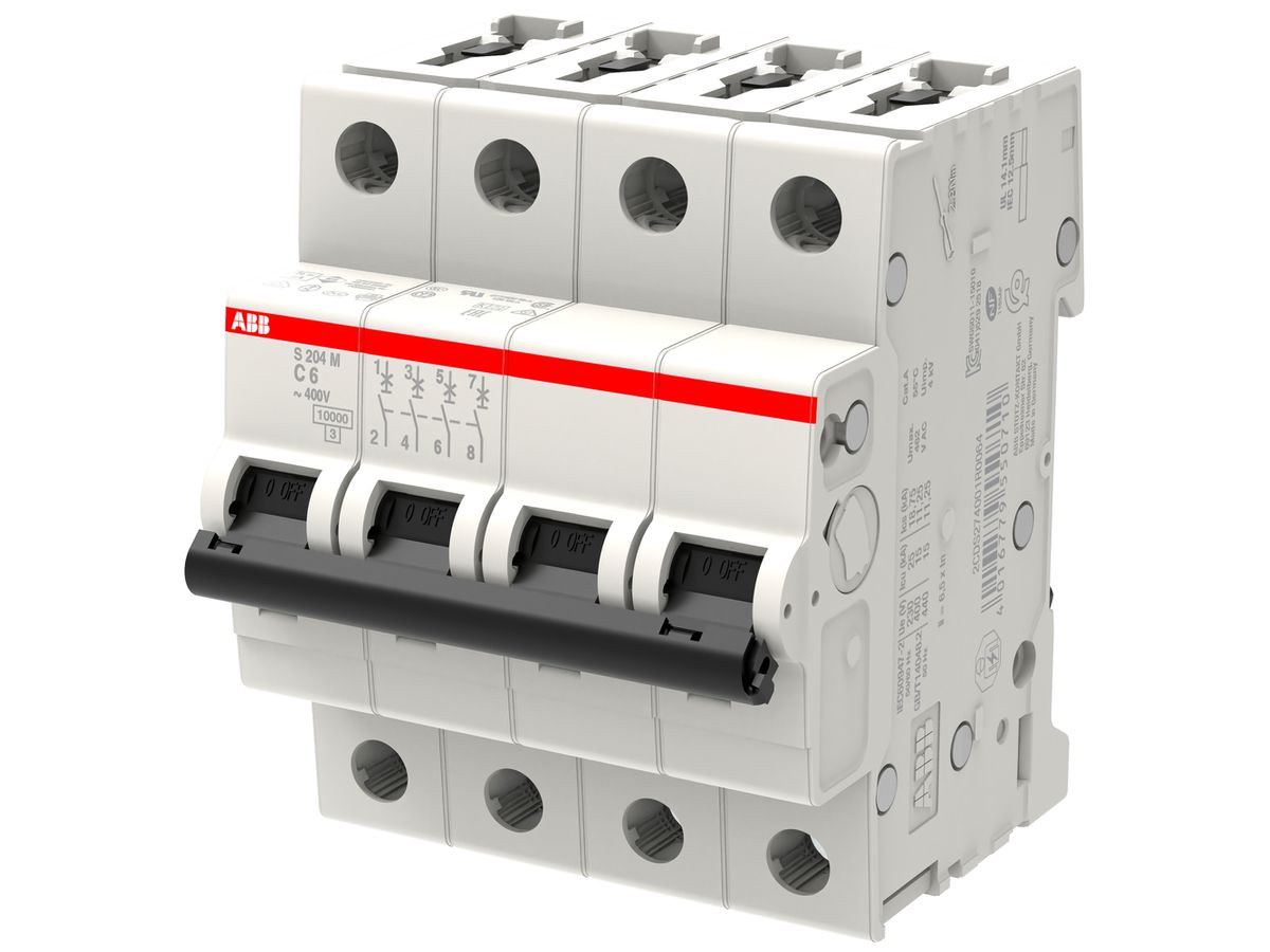 Leitungsschutzschalter ABB S204M-C6 6A C 10kA