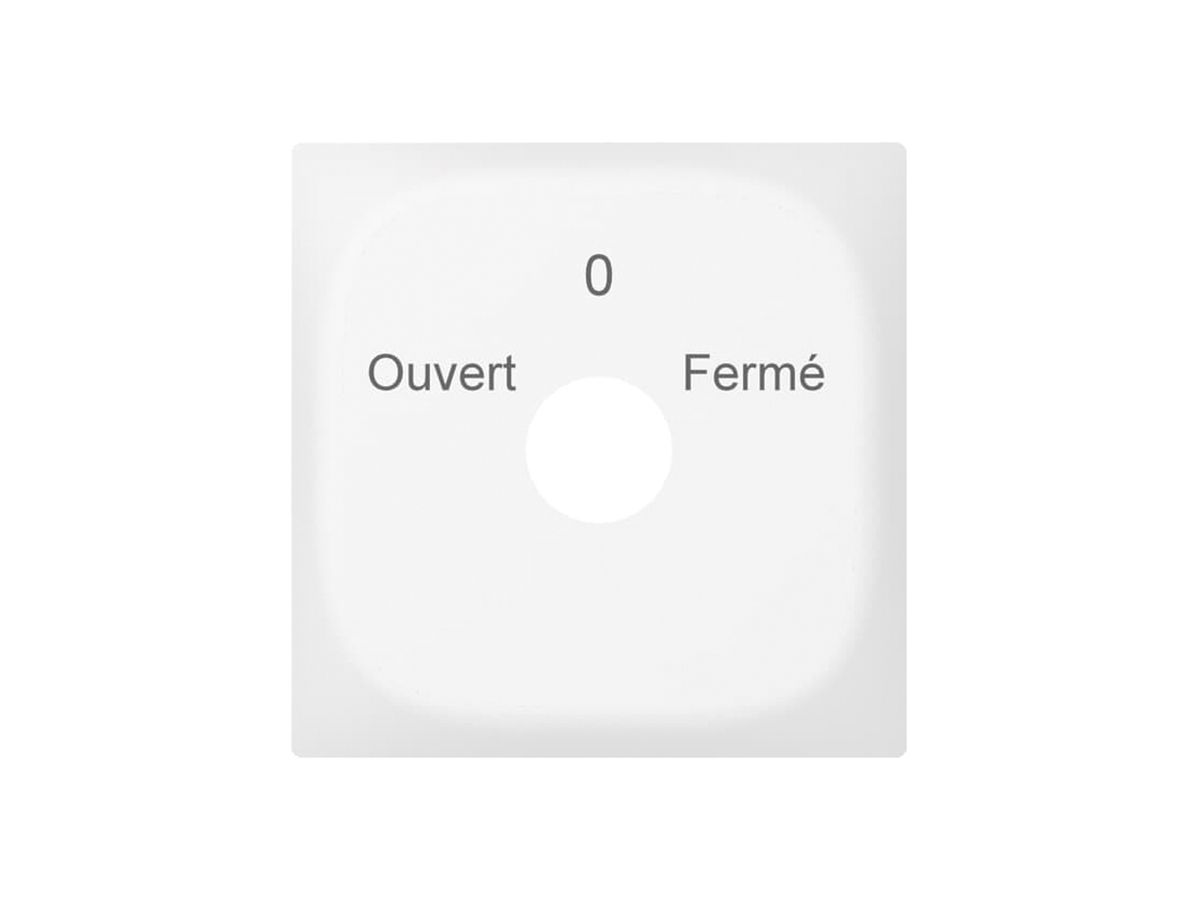 Frontrahmen SIDUS mit Gravur weiss