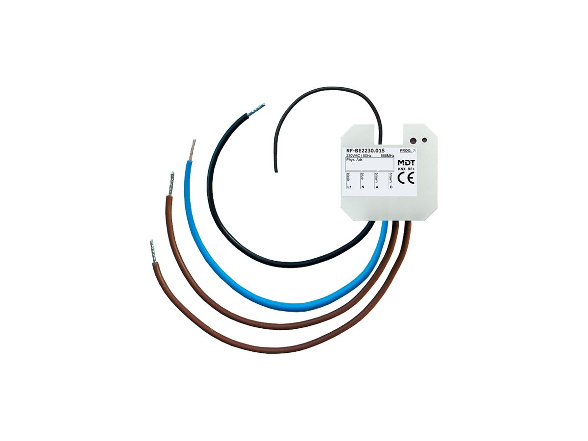 EB-Ein-/Ausgangs-Modul KNX RF+ MDT RF-BE2230.01S 2×Eing 230VAC