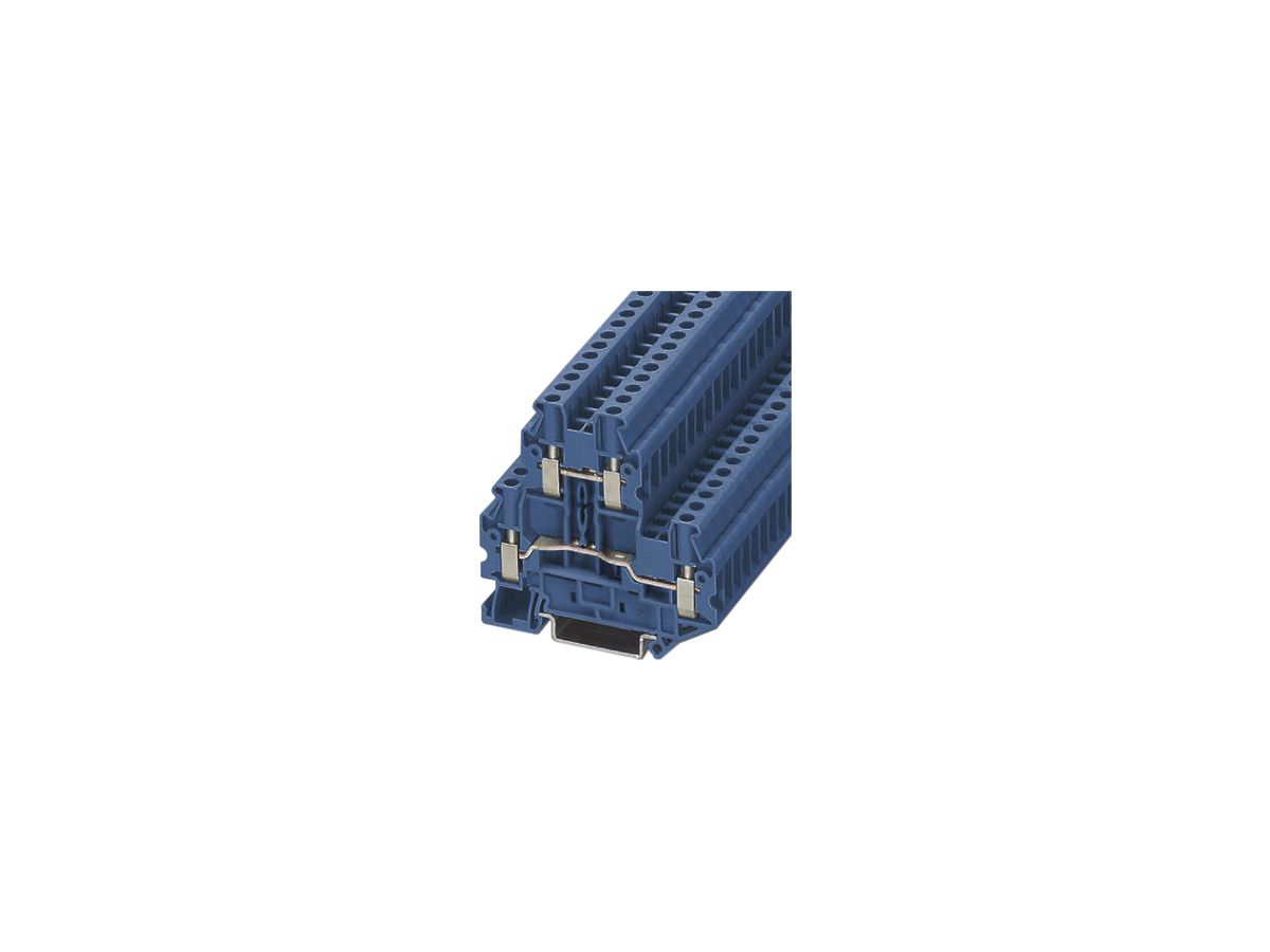 Doppelstock-Reihenklemme 0.14…6mm² blau AWG26…10